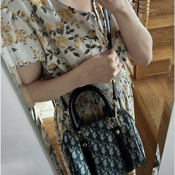 SOLD Dior Mini Boston Oblique - Picture 9 of 10